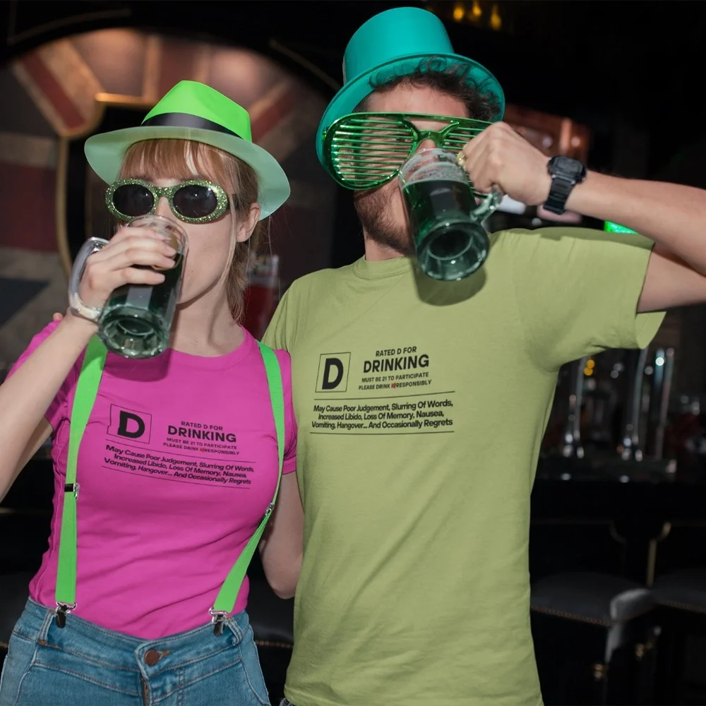 NWT - 47 Colors & XS to 5XL  - No Drinking Bar Party Gag T-shirt!! - Unisex - Picture 4 of 11